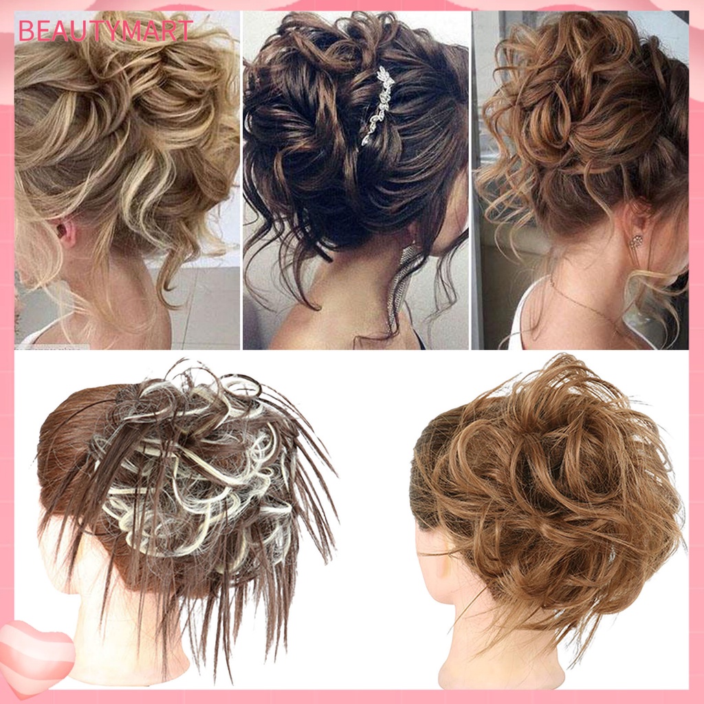 [beautymart] Tóc Giả Thắt Bím Đuôi Ngựa Giả Bằng Lụa Phồng Tự Nhiên Tinh Tế Thời Trang Cho Nữ