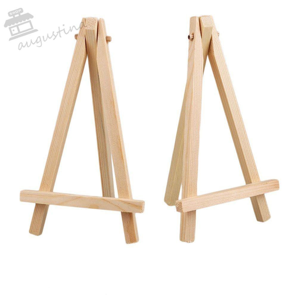 AUGUSTINA Set 10 Giá Đỡ Bảng Tên Để Bàn Bằng Gỗ Dùng Trang Trí Tiệc Cưới / Nghệ Thuật Cho Trẻ Em