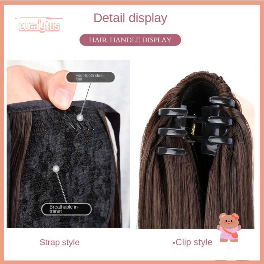 EUTUS Đuôi Ngựa Giả Màu Đen