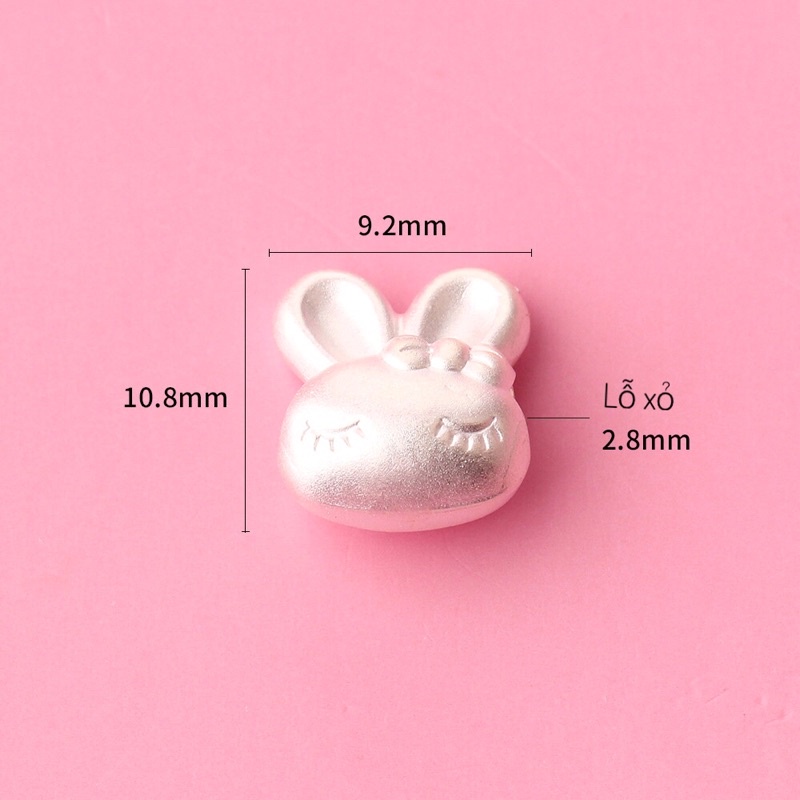 GIÁ SỈ  [BẠC] Charm bạc thỏ con xinh xắn, đáng yêu - PH245 [Hàng loại 1 - SIÊU ĐẸP]