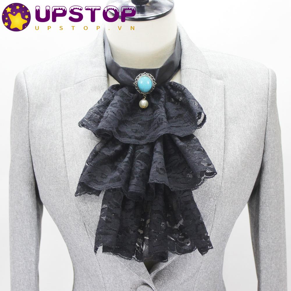 Cổ Áo Ren Nhún Bèo Bằng Vải Tuyn Dùng Hóa Trang Dự Tiệc / Biểu Diễn Sân Khấu
