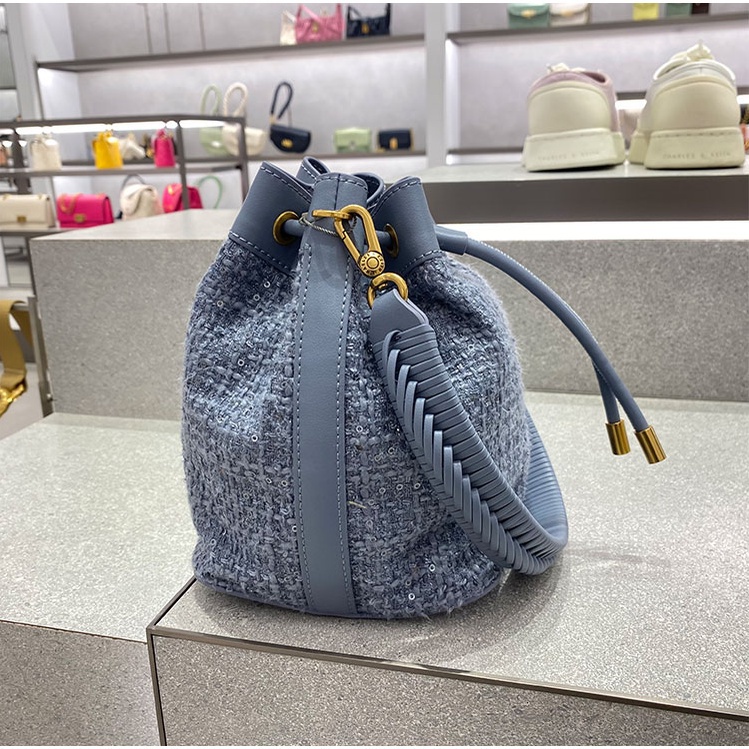 Túi Đeo Chéo Vải Tuýt Có Dây Rút CK210840452-1