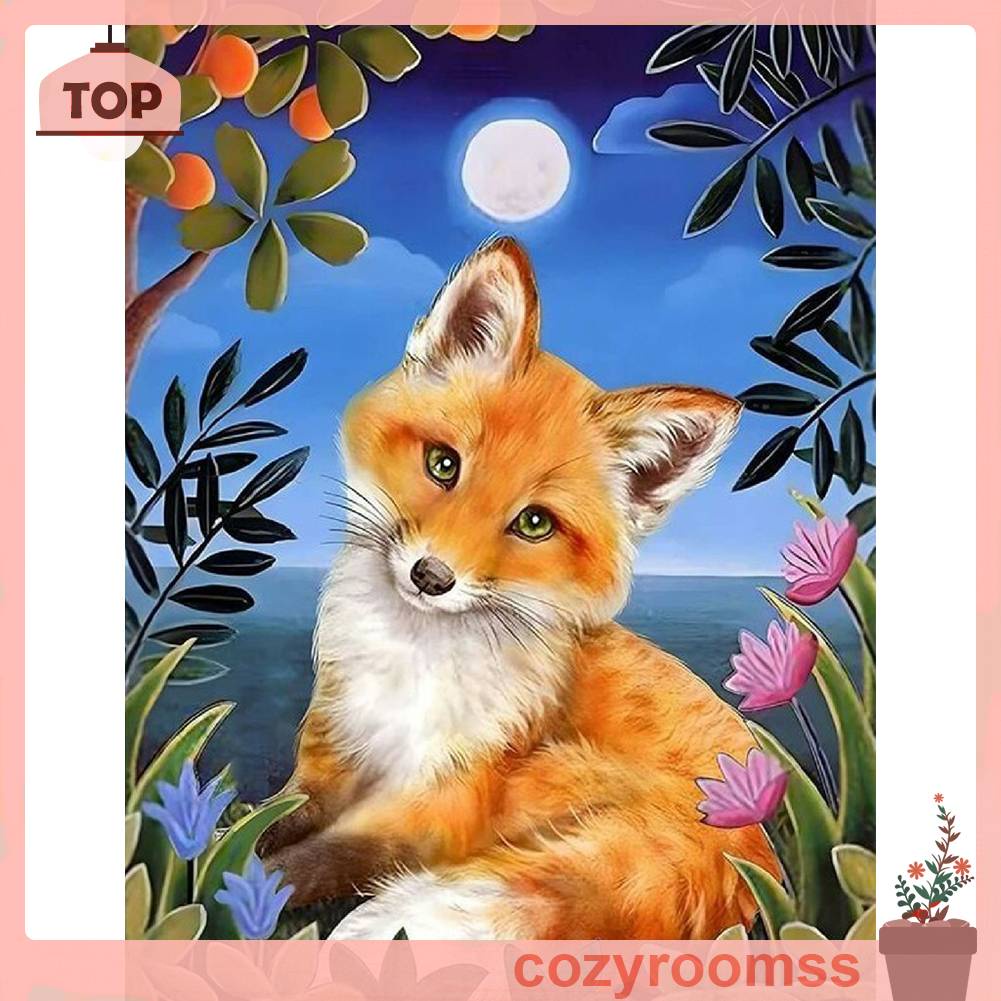 Tranh Đính Đá Kim Cương Toàn Bộ 5D DIY Hình Vẽ Cáo