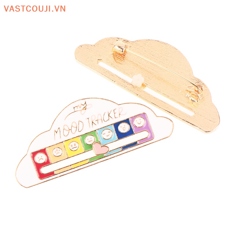 Ghim Cài Áo Hình Đám Mây VASTJI Tráng Men Dành Cho Bạn Bè