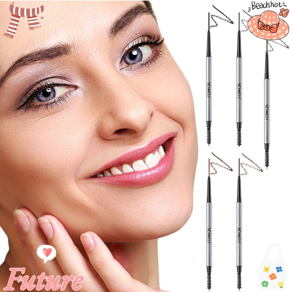 FUTURE Chì Kẻ Mày Thiết Kế Hai Đầu Chống Thấm Nước Có Đầu Cọ Chải Tiện Dụng