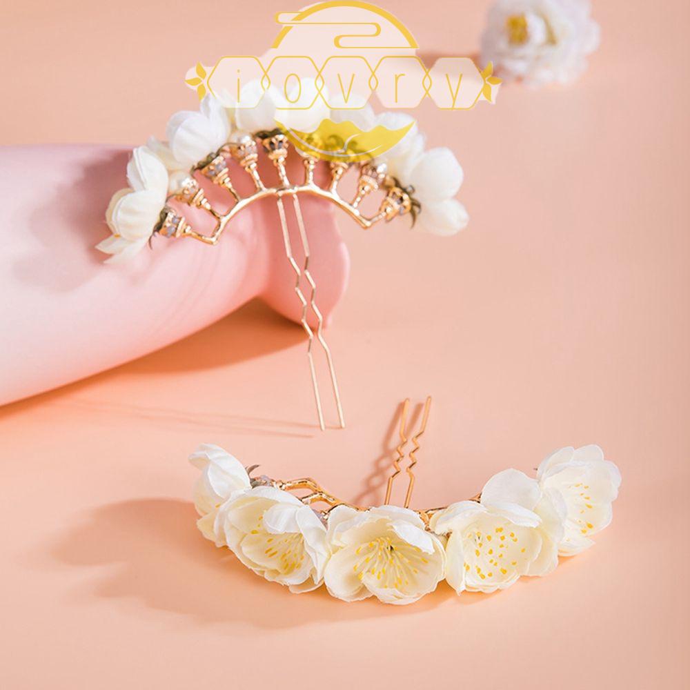 IVORY Kẹp Tóc Đính Hoa Bằng Hợp Kim Dành Cho Cô Dâu