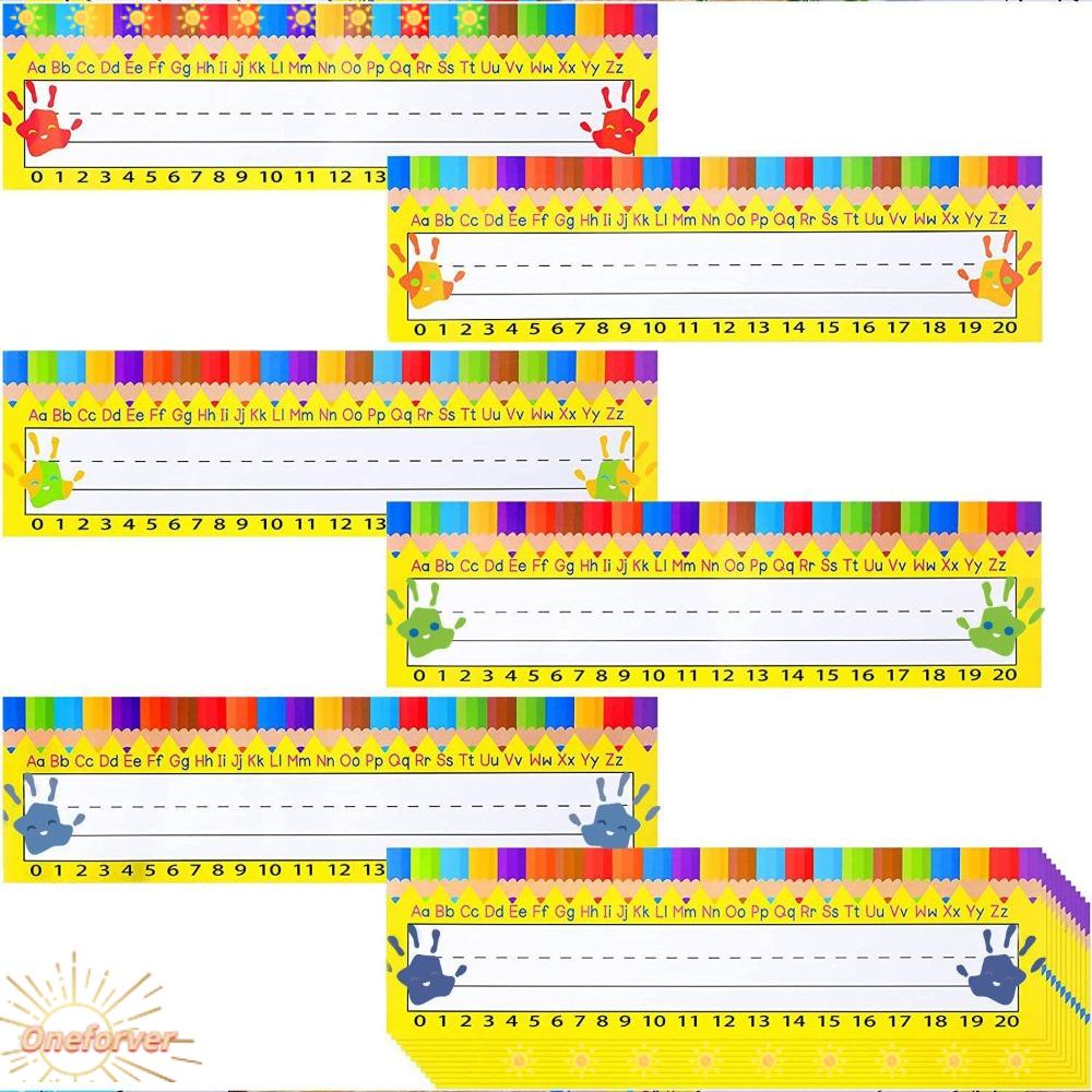 Bảng Tên Để Bàn Bằng Giấy Truyền Thống Nhiều Màu Sắc Dùng Ghi Chú Cho Trường Mẫu Giáo