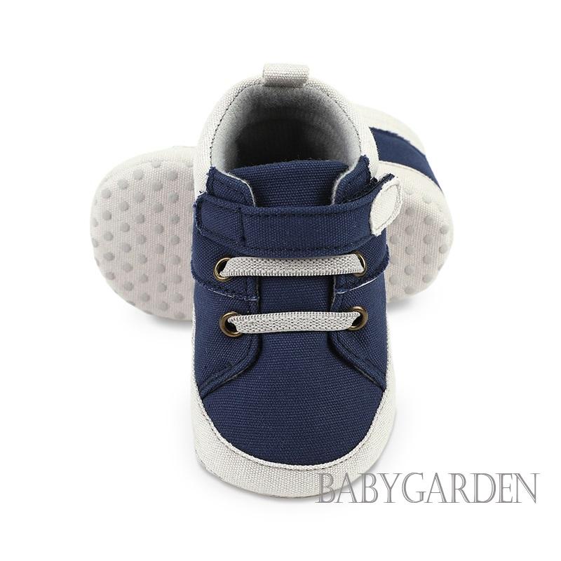 Giày Đế Mềm Chống Trượt Màu Sắc Tương Phản Dành Cho Bé Trai