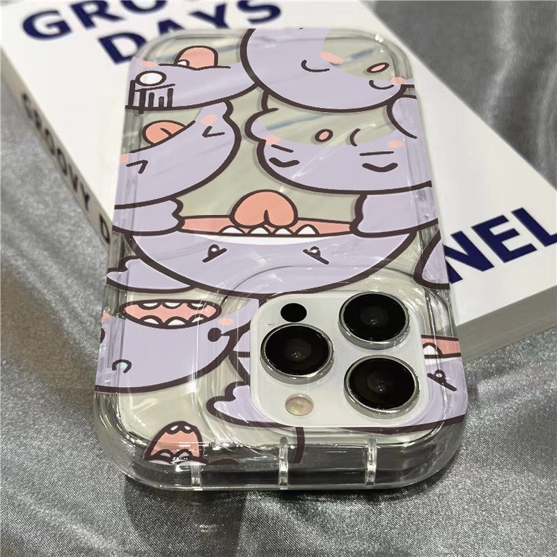 Plus Ốp Điện Thoại Mềm Trong Suốt Họa Tiết Cá Mập Dễ Thương Cho Iphone 13128xr 11 Grimace 14Promax 7