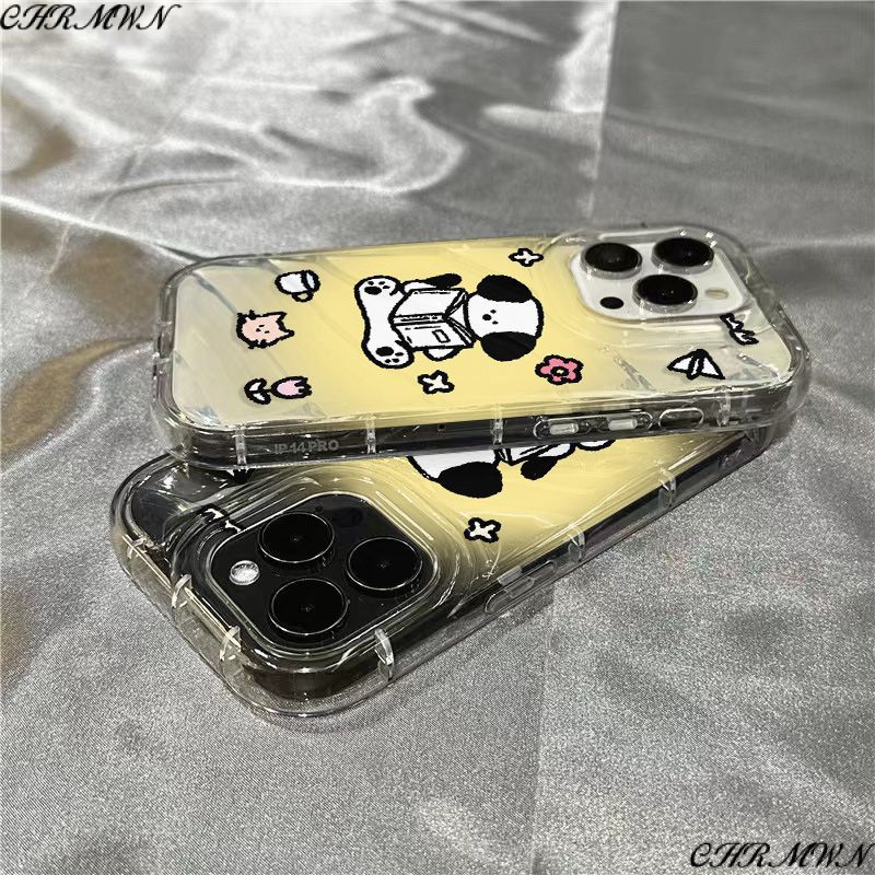 Ốp Điện Thoại Mềm Trong Suốt Màu Gradient Họa Tiết Chú Cún Dễ Thương 1312 INSC 711xr / 8 plus 14Promax