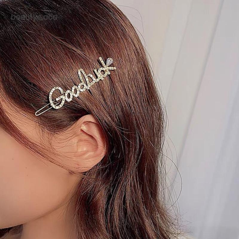 Beautycoco🍊Kẹp Tóc Nơ In Chữ Thời Trang Hàn Quốc Mới Cho Bé Gái Bán Sỉ