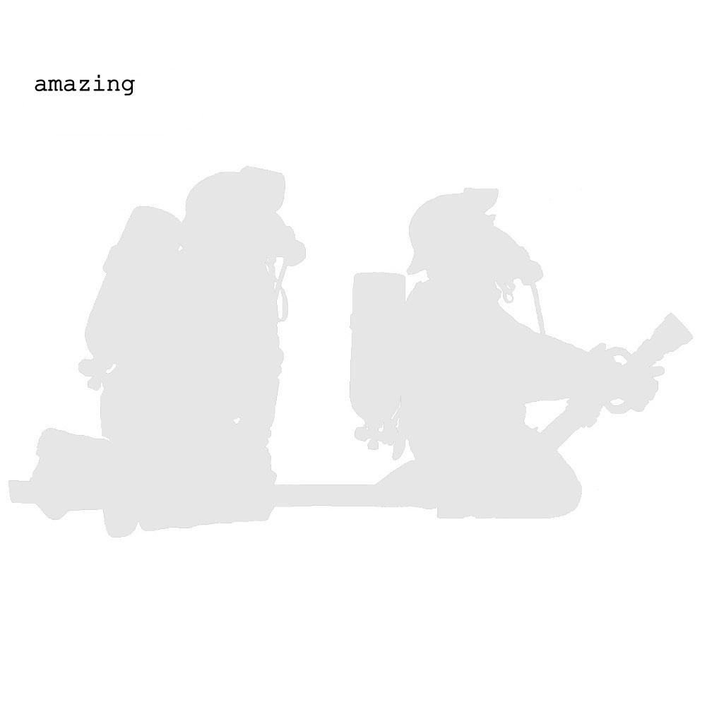 Đề Can Phản Quang PET Hình Lính Cứu Hỏa Hoạt Hình Vui Nhộn Cho Xe Hơi