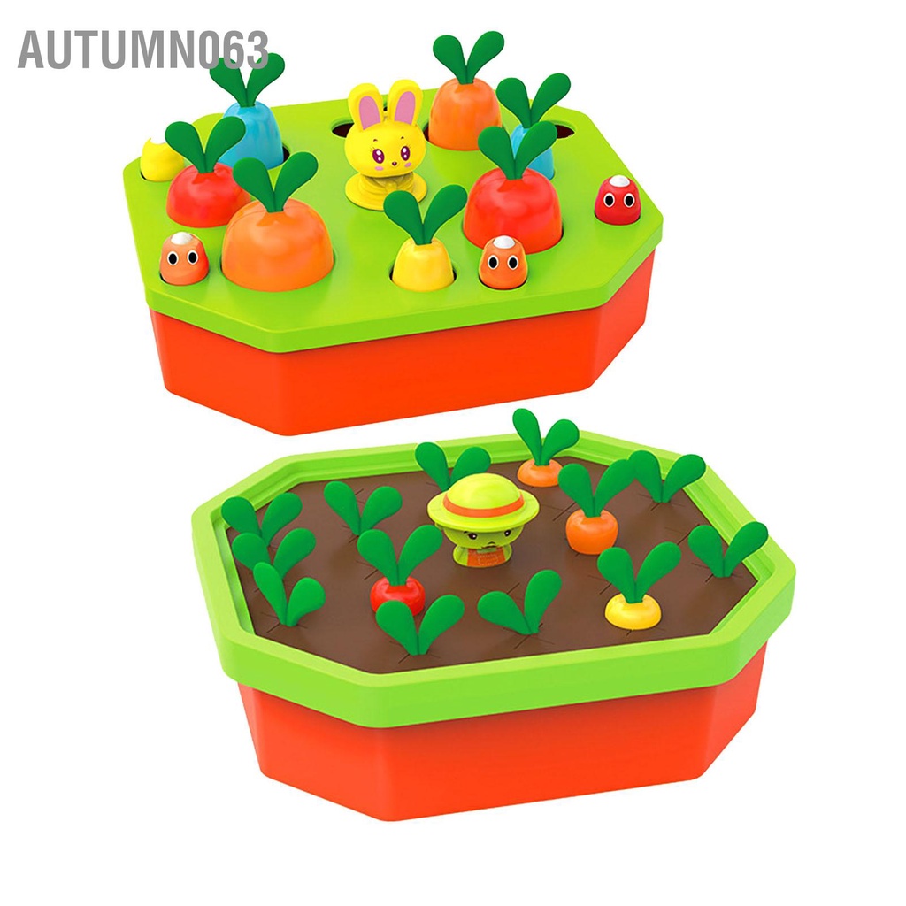 Autumn063 Đồ Chơi Thu Hoạch Cà Rốt Rau Trí Nhớ Trò Hình Dạng Phân Loại Màu Sắc Phát Triển Kỹ Năng Vận Động Tinh Cho Trẻ 4 5 6 Tuổi