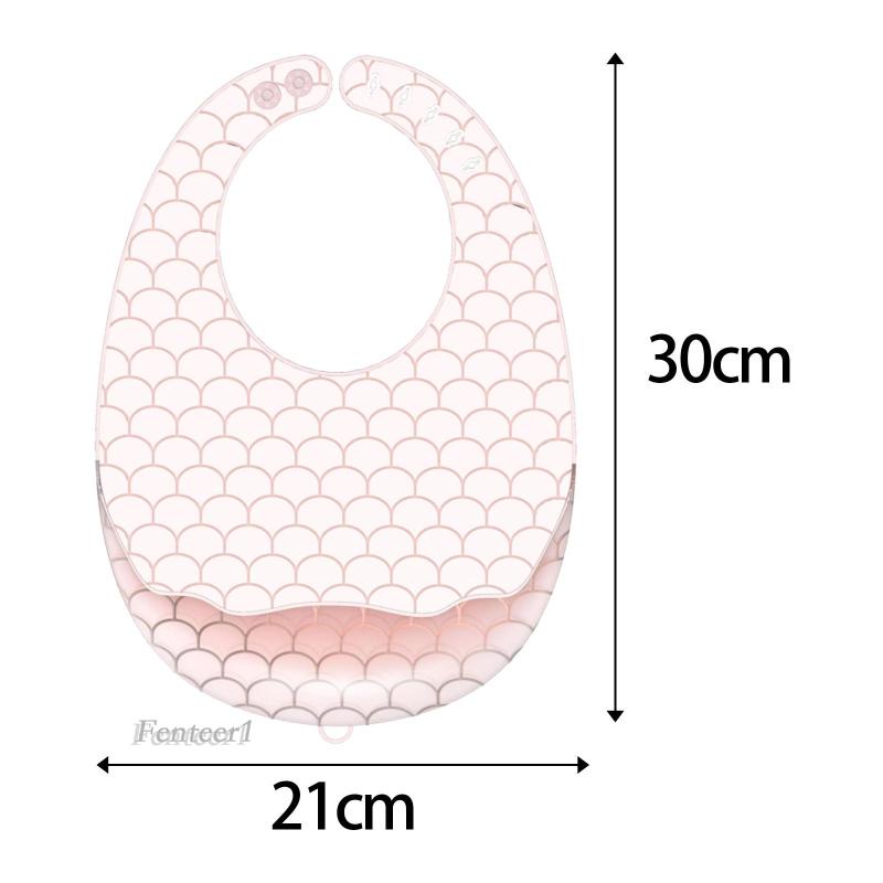 [Fenteer1] Tạp Dề Bằng Silicone Có Thể Điều Chỉnh Trọng Lượng Cho Bé Sơ Sinh