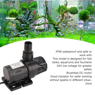 PHIPHI Có hàng sẵn Máy Bơm Chìm Bể Cá Năng Lượng Mặt Trời Im Lặng IPX8 Chống Nước 24V Mini Không Chổi Than Phích Cắm US 100‐240V 24W