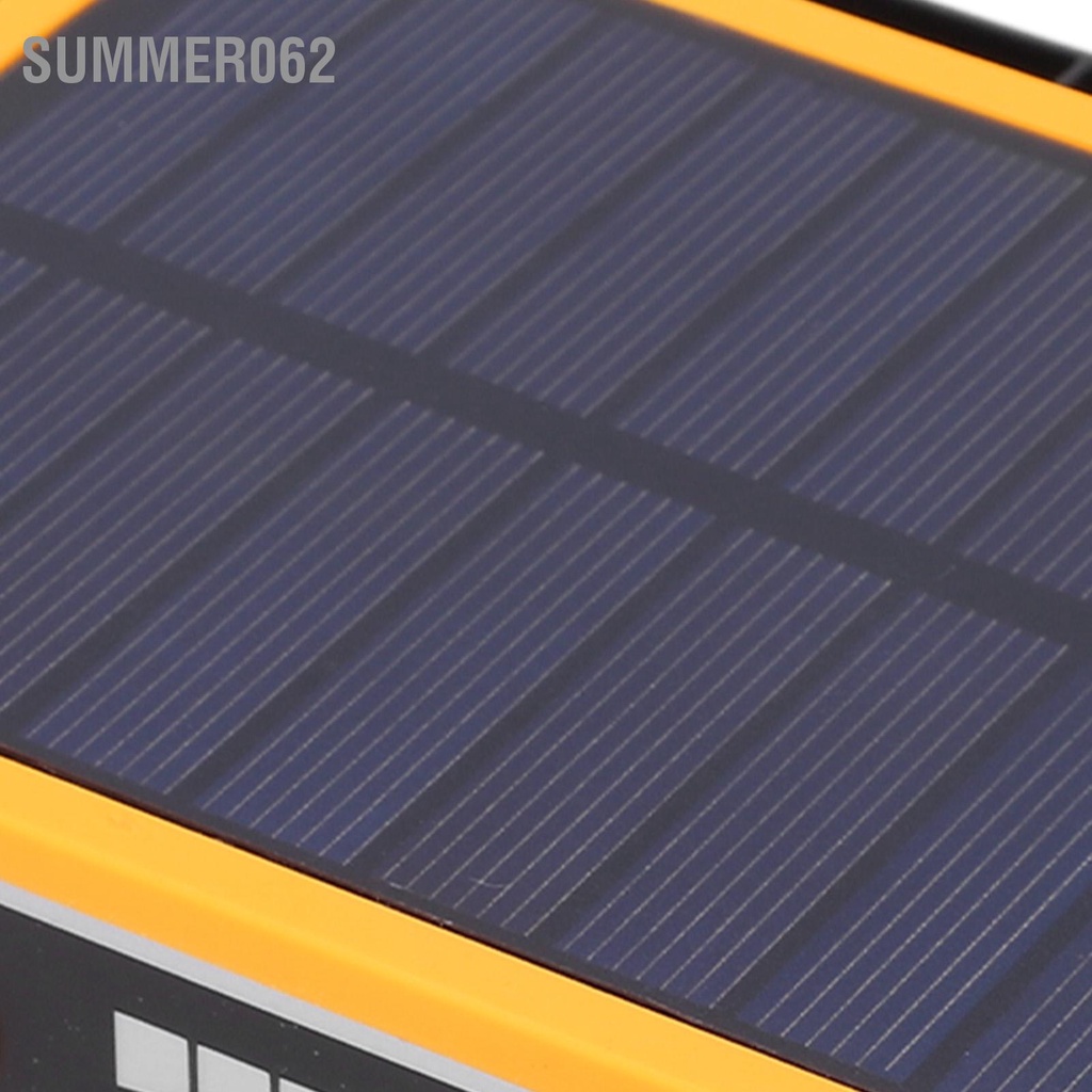 Summer062 Đèn LED Làm Việc 100W Năng Lượng Mặt Trời Sạc USB 4 Chế Độ Ánh Sáng Di Động Chống Bụi Sốc Dụng Cụ Chiếu Ngoài Cho Cắm Trại