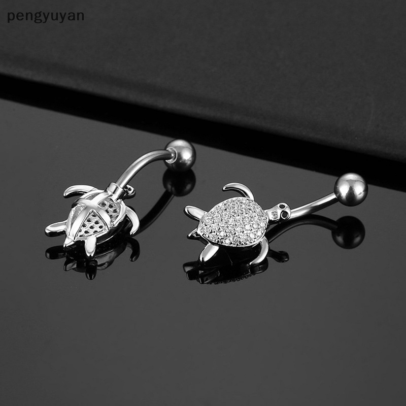 [pengyuyan] Khuyên Rốn Đính Đá Hình Rùa Biển Quyến Rũ Cho Nữ [Mới]