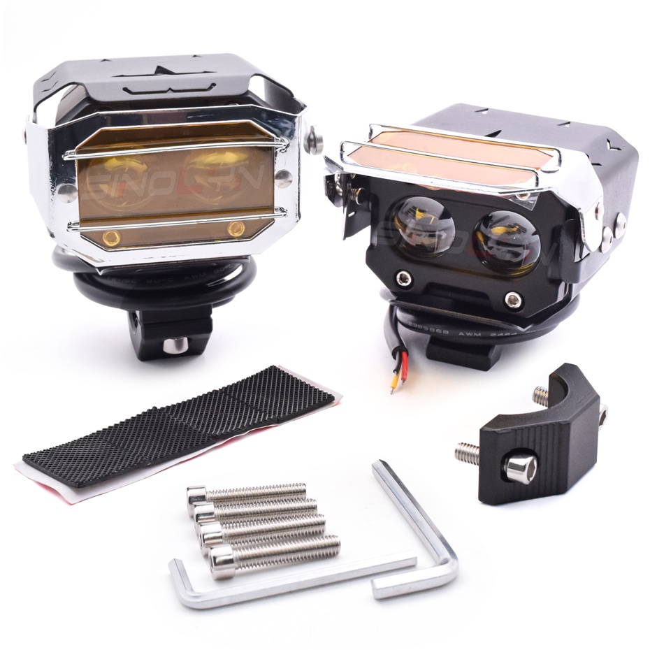 Thanh Đèn LED Mini 41W Ánh Sáng Trắng / Vàng Kèm Vỏ Đèn Pha Chống Thấm Nước Chuyên Dụng Cho Xe Hơi / Xe Máy