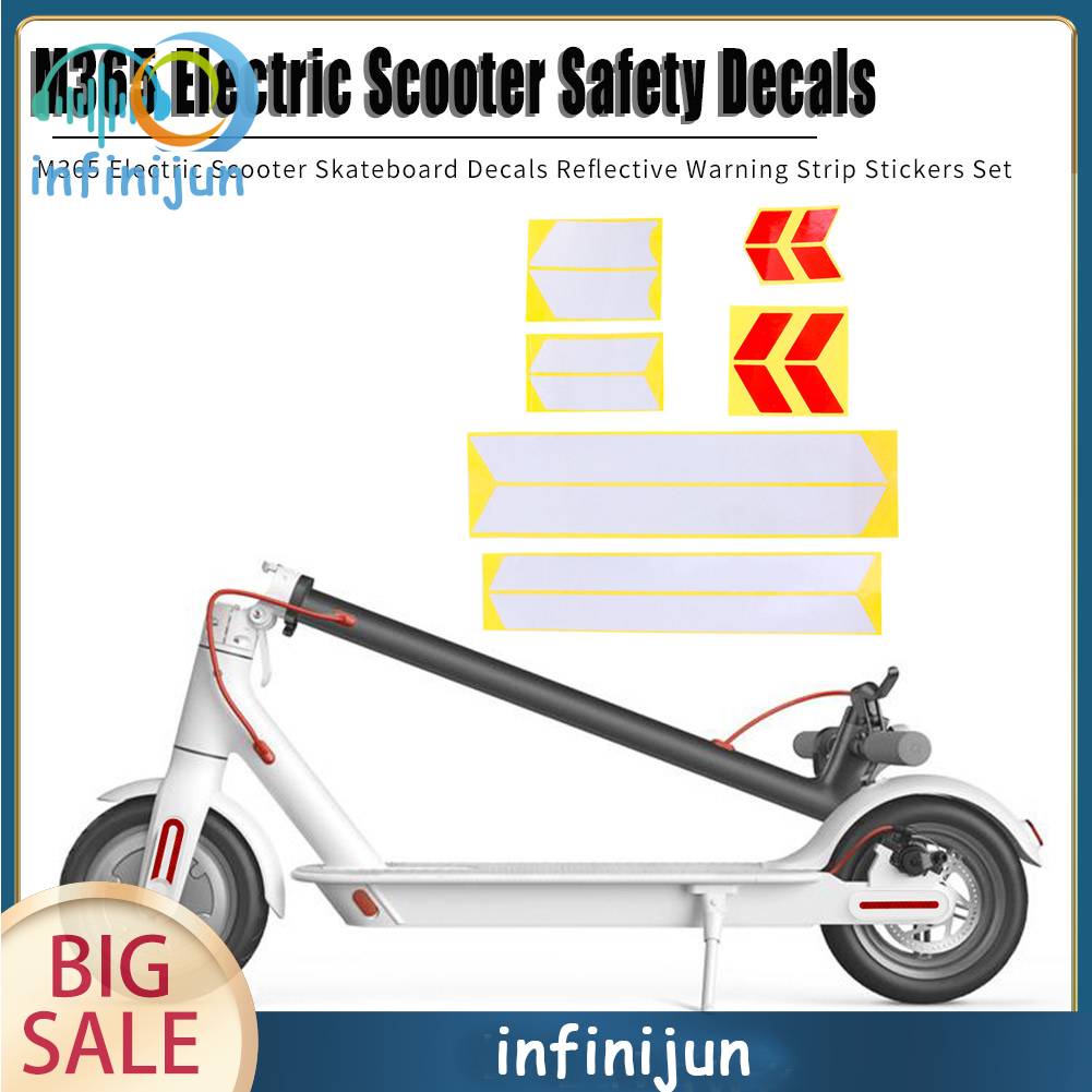 Miếng Dán Phản Quang An Toàn Cho Xe Scooter Xiaomi Mijia M365