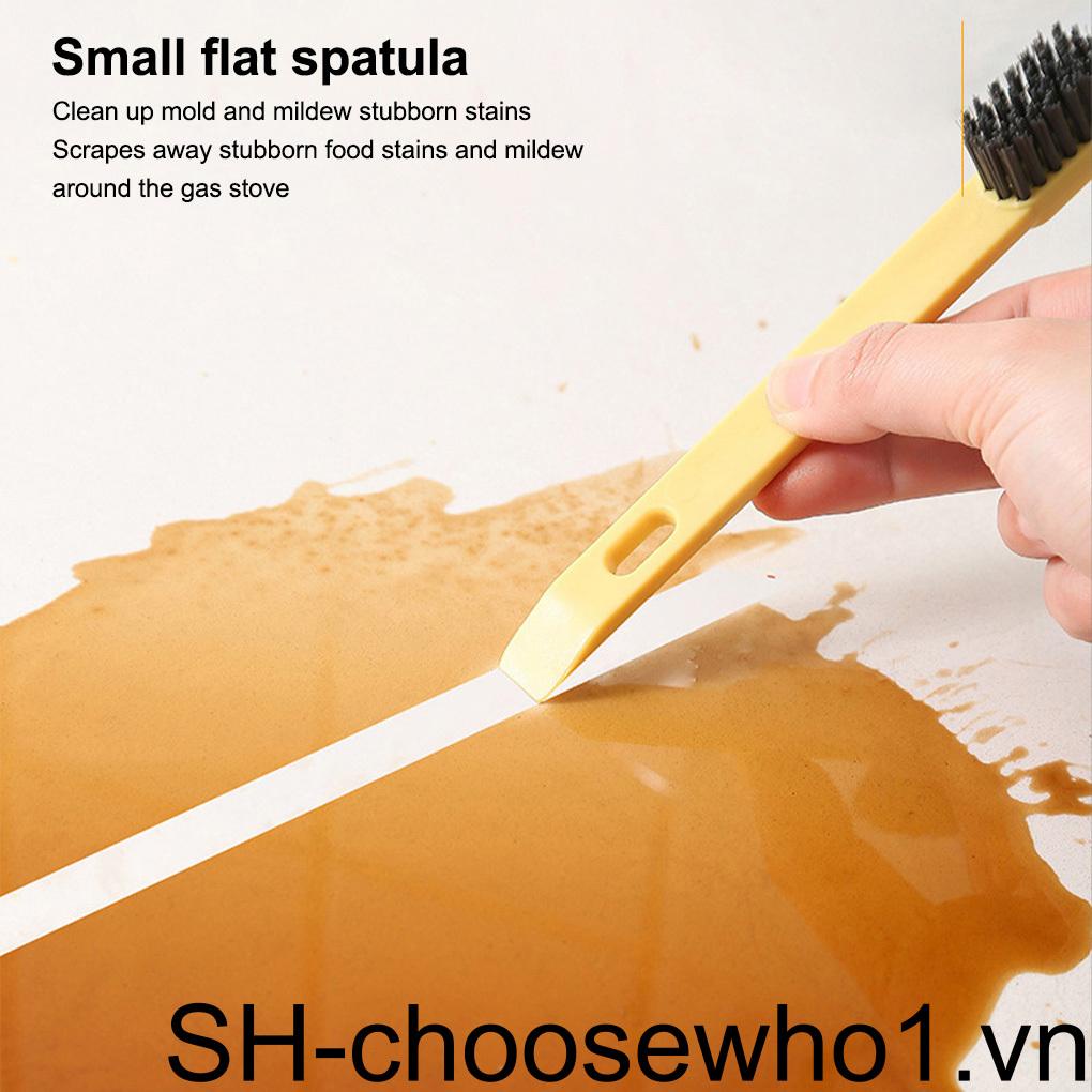 Bàn Chải Dây Kim Loại Thông Gió Làm Sạch Bếp Có Tay Cầm Tháo Rời Được Màu Xanh Lá Cây