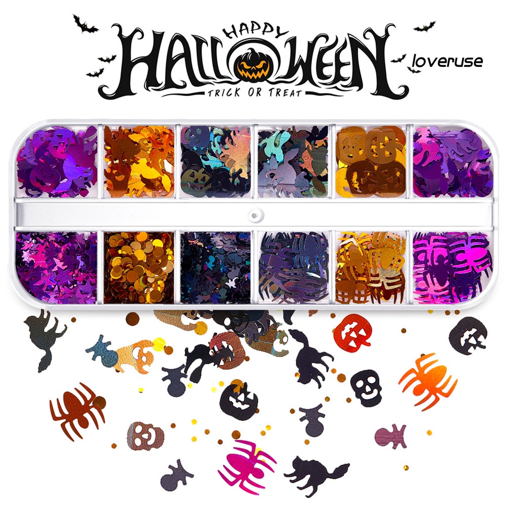 1 Hộp Kim Tuyến Siêu Mỏng Màu Sắc Sống Động Dễ Sử Dụng Trang Trí Móng Tay DIY