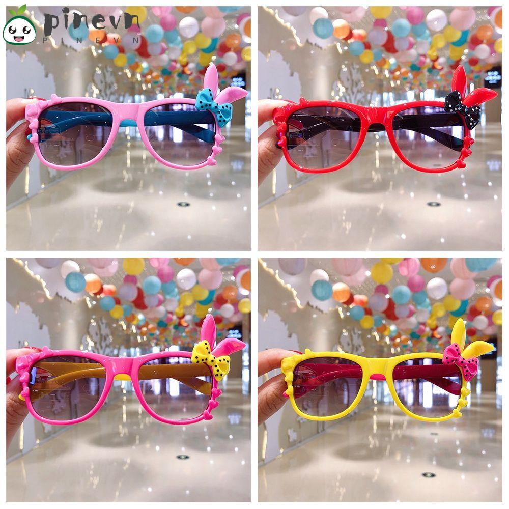 PINEVN Kính Mát Gọng Tai Thỏ Nhiều Màu Sắc Thời Trang Đi Biển Mùa Hè Cho Bé