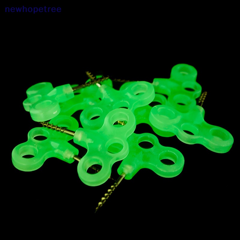 Ntvn Set 2 Đinh Ốc Ba Mắt Dạ Quang Bằng Thép Không Gỉ Dùng Cắm Trại Ngoài Trời / Lều Trại / Dây Thừng OIK