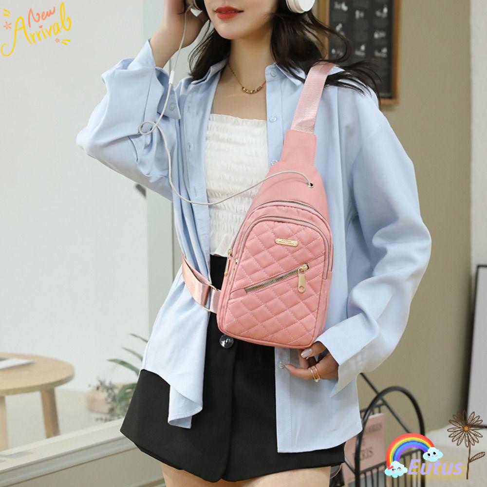 Túi Đeo Chéo Ngực Cỡ Lớn Bằng Nylon Thời Trang Cho Nữ