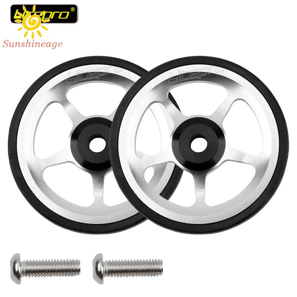 Bánh Xe Đạp Dễ Dàng Gấp Mở Cho BromptonAluminum / Easywheel