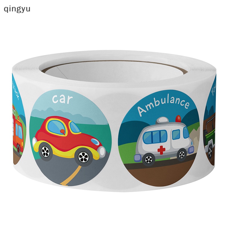 Bộ 500 Miếng Dán Hình Tròn 1inch Dễ Thương Dùng Làm Phần Thưởng / Động Vật