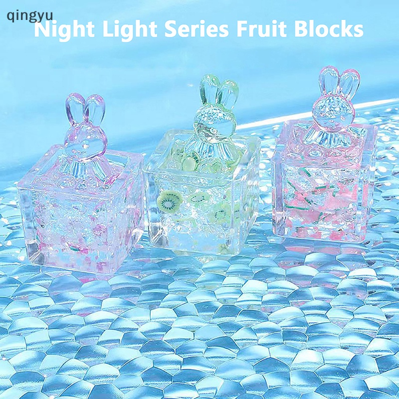 Bộ 2 Đồ trang trí Thỏ Bunny Hoạt Hình Dạ Quang Trang Trí Tiểu Cảnh