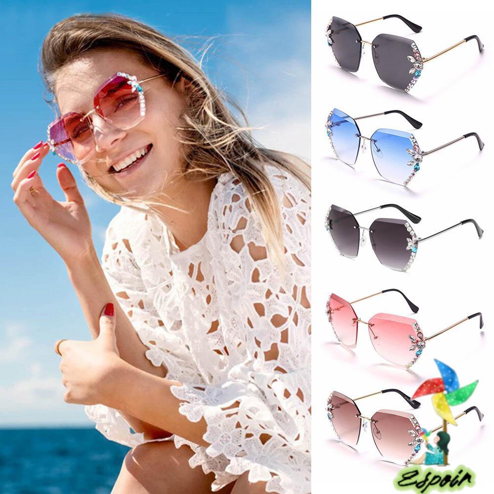 ESPO Kính Râm Đính Đá Chống Tia UV400