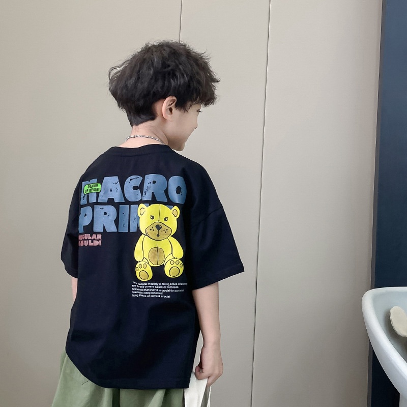 Yidanl Mới Áo Thun 100% Cotton Tay Ngắn Unisex Cho Bé