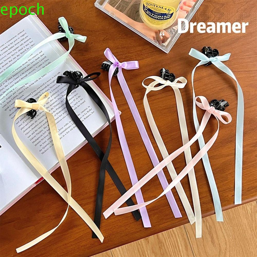 EPOCH Kẹp Tóc Nơ Ruy Băng Mini Dễ Thương Sáng Tạo Cho Nữ