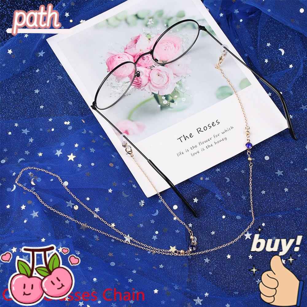 PATH Dây Đeo Mắt Kính Dạng Chuỗi Hạt Kim Loại Ngọt Ngào