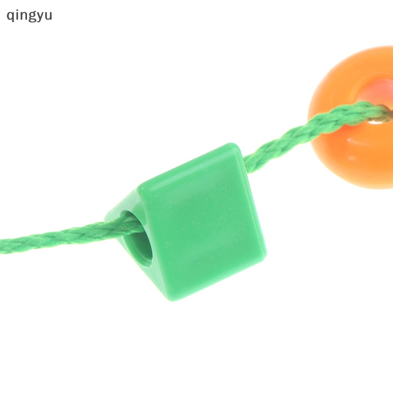 Bộ 50 Hạt Nhựa Hình Học Xỏ Dây Vui Nhộn Cho Bé