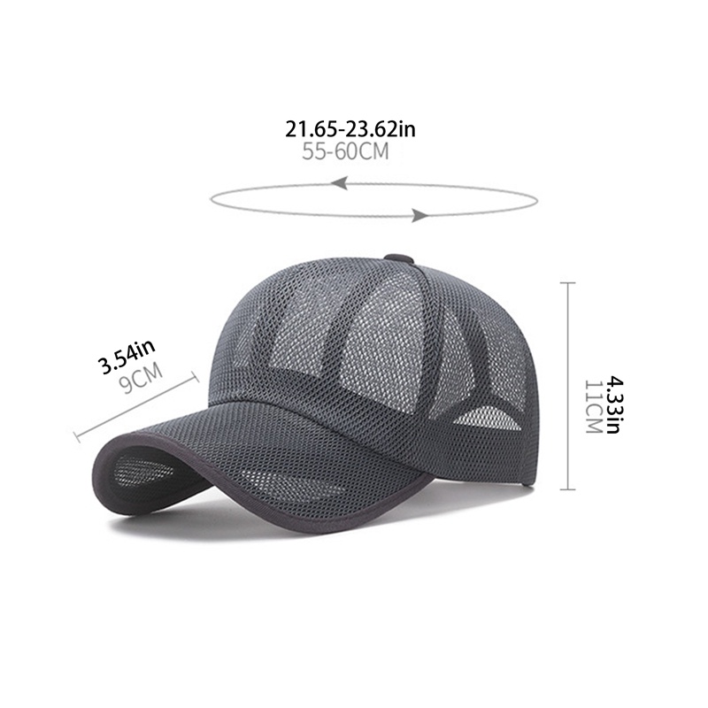Mũ Lưỡi Trai Thể Thao Phối Lưới Thoáng Khí Họa Tiết Rằn Ri Thời Trang Mùa Hè Cho Nam