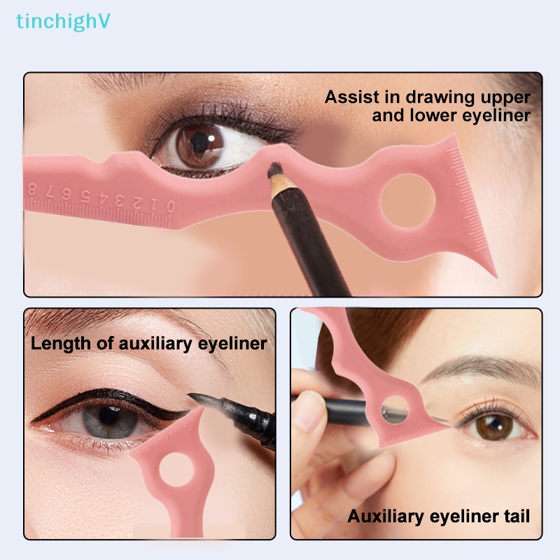 Thước Silicon Hỗ Trợ Kẻ Mắt / Lông Mày Đa Năng Có Thể Tái Sử Dụng Cho Người Mới Bắt Đầu