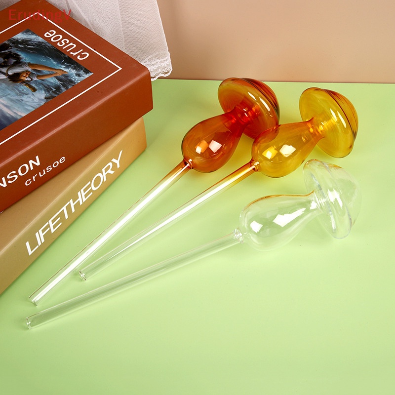 [ErudingV] Bộ Dụng Cụ Tưới Cây Tự Động Hình Nấm Bằng Thủy Tinh Nhiều Màu Sáng Tạo Cho Sân Vườn [Mới]