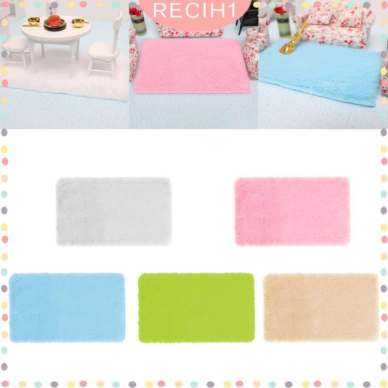 Thảm Lông Mini Lót Sàn Trang Trí Nhà Búp Bê Tỉ Lệ 1: 12