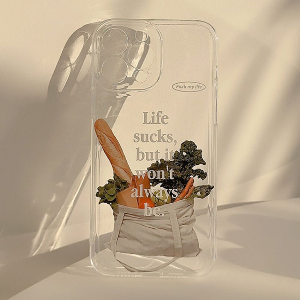 Ốp Điện Thoại TPU Mềm Chống Sốc Chống Bụi In Hình Rau Củ Đơn Giản Cho IPhone 11 12 13 14 Pro Max X XR 8 7 Plus SE