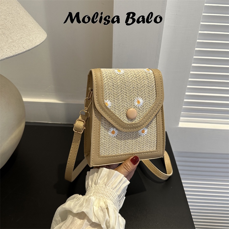 Molisa Túi xô Túi đeo chéo dễ phối cho nữ 2023 NEW L91T4F3