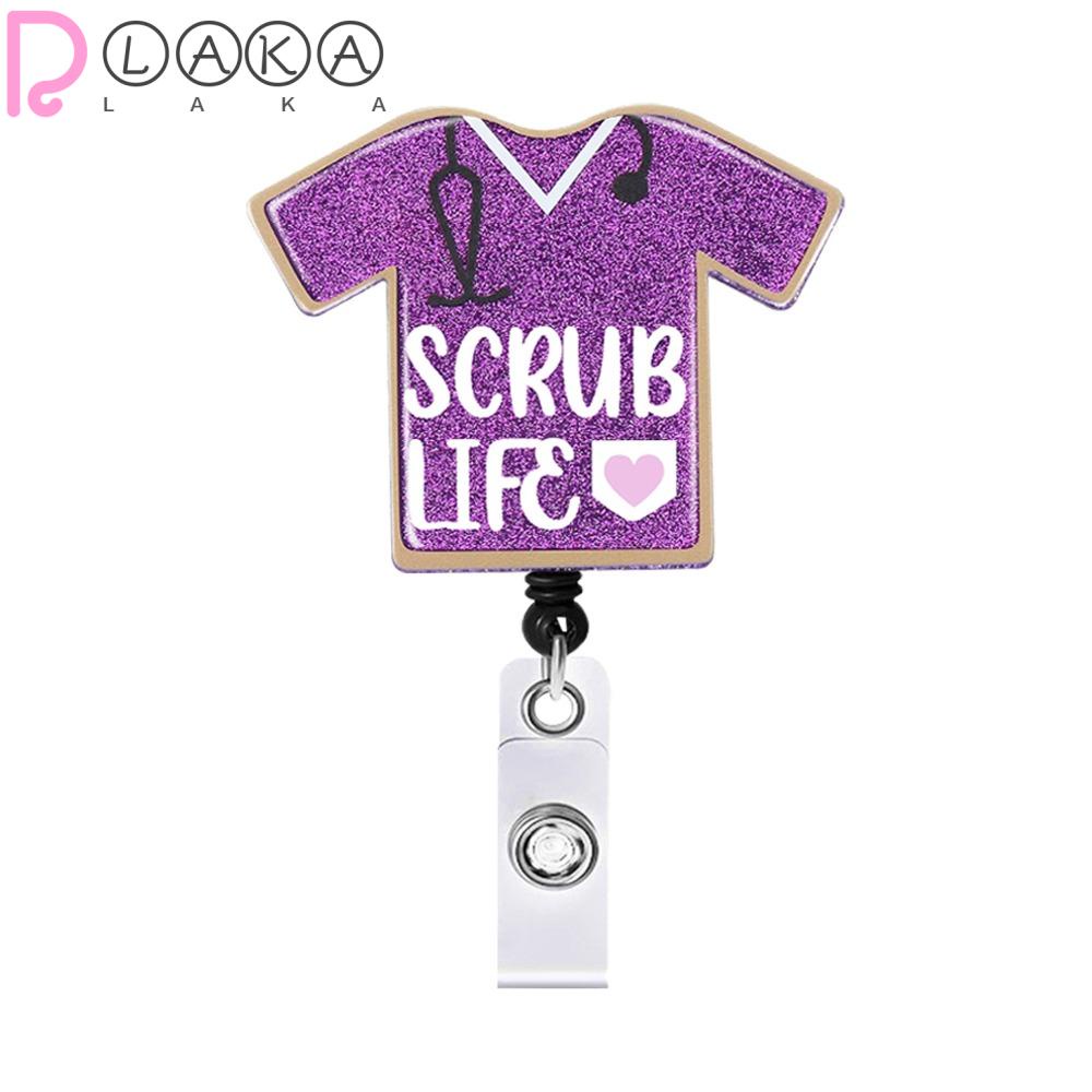 LAKAMIER Móc Chìa Khóa Bằng ABS Có Thể Thu Gọn Siêu Bền Tiện Dụng Cho Văn Phòng