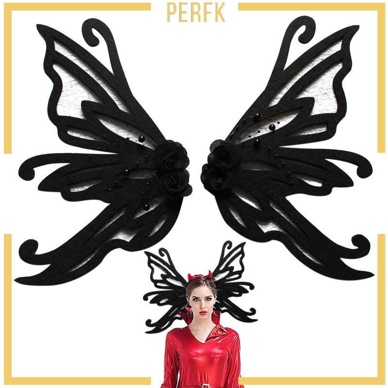 Kẹp Tóc Hình Bướm Phong Cách Gothic