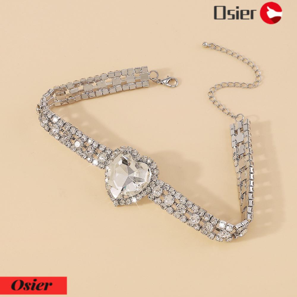 OSIER1 Vòng Cổ Choker Hình Trái Tim Sang Trọng Cho Nữ