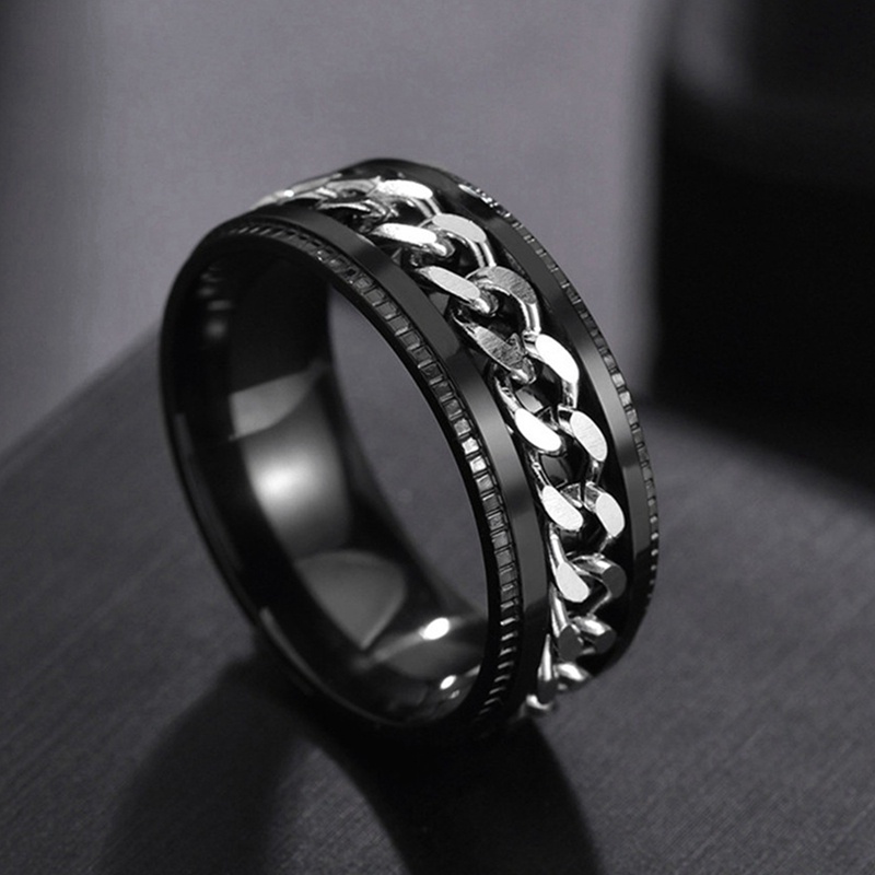 Ygt Mới Nhẫn Xoay Bằng Thép Không Gỉ Có Thể Xoay Giúp Giảm Căng Thẳng