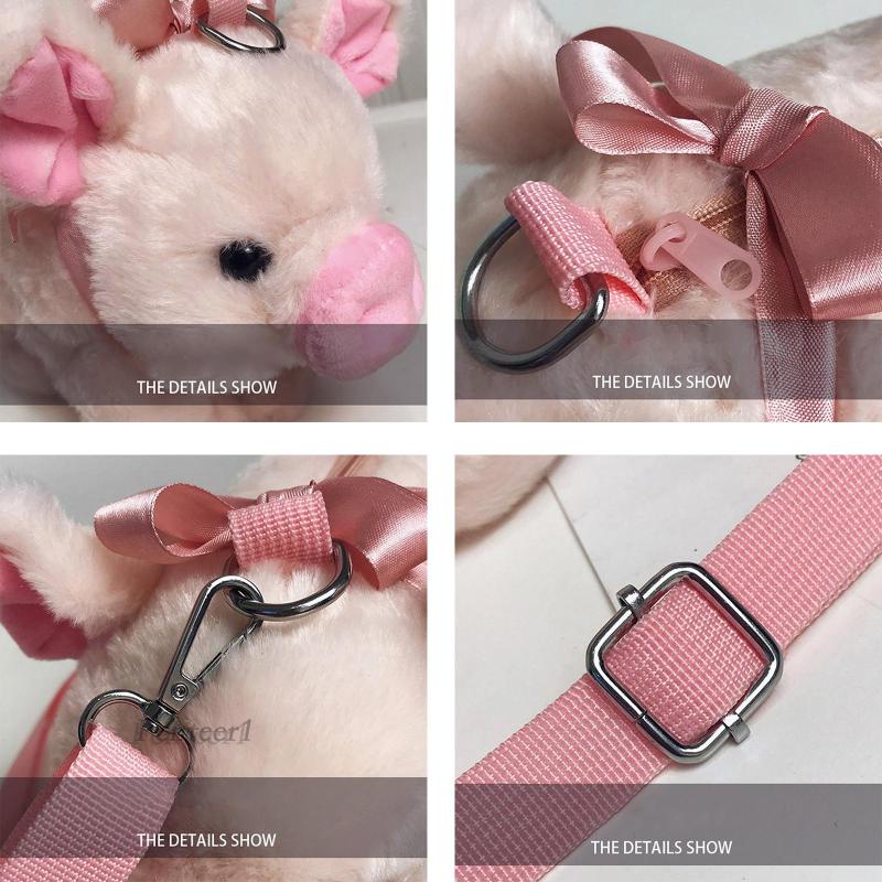 Túi Đeo Chéo Vai Hình Chú Heo Dễ Thương Thời Trang Xuân Hè Cho Nữ