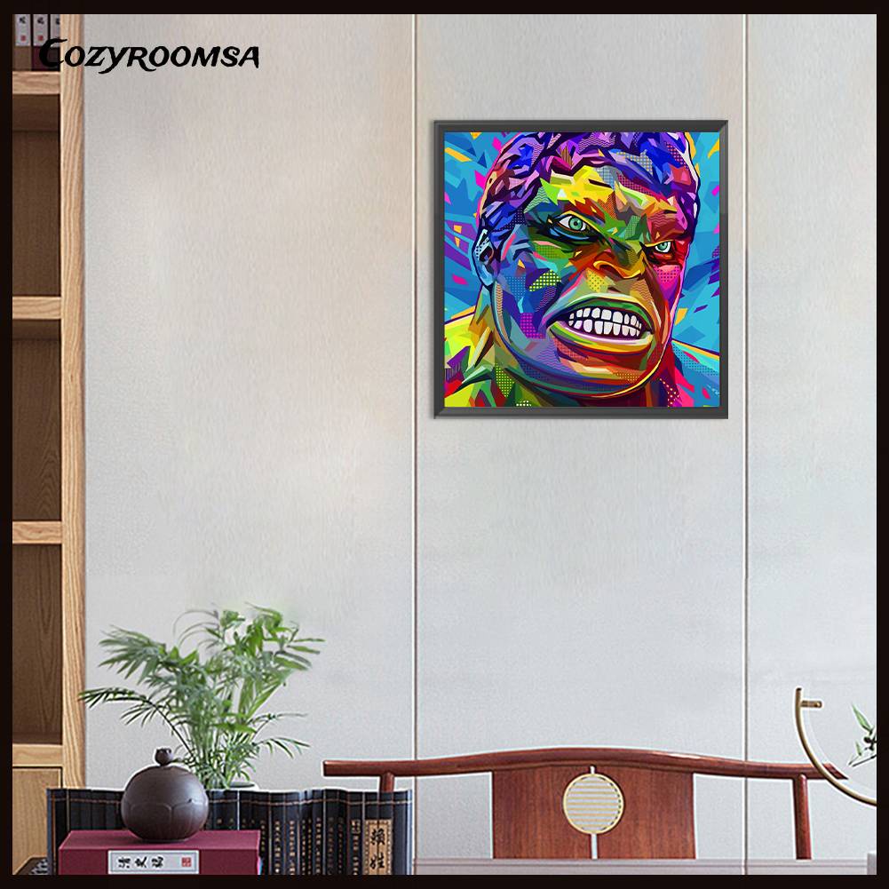 Bộ Tranh Đính Đá 5D Họa Tiết Marvel Độc Đáo DIY Dùng Trang Trí Nhà Cửa