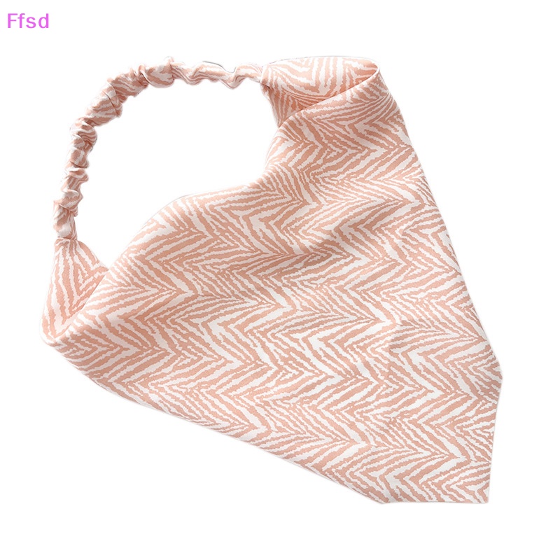 {Ffsd} Khăn Trùm Đầu Bandana Co Giãn Kẻ Sọc Màu Đơn Giản Dễ Phối Đồ Thời Trang Cho Nữ