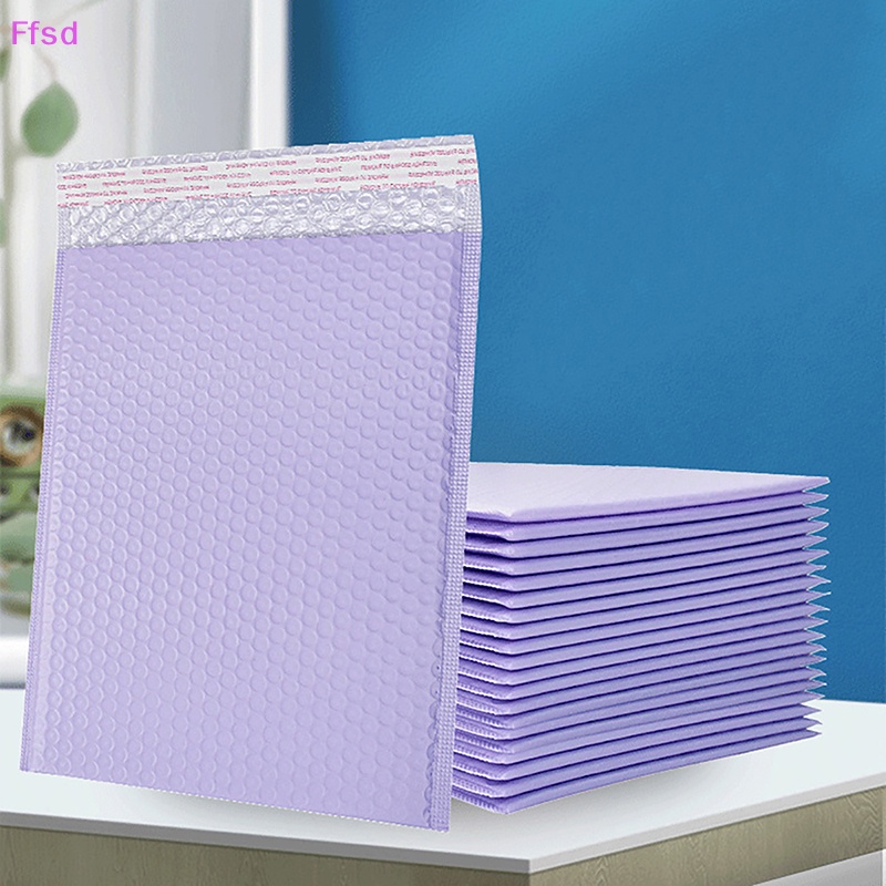 {Ffsd} Set 10 Túi Bong Bóng Màu Tím Tự Dính Chống Rơi Dùng Để Vận Chuyển Hàng Bán Chạy * Hàng Bán Chạy